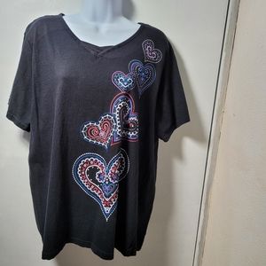 Blush Shirt with heart